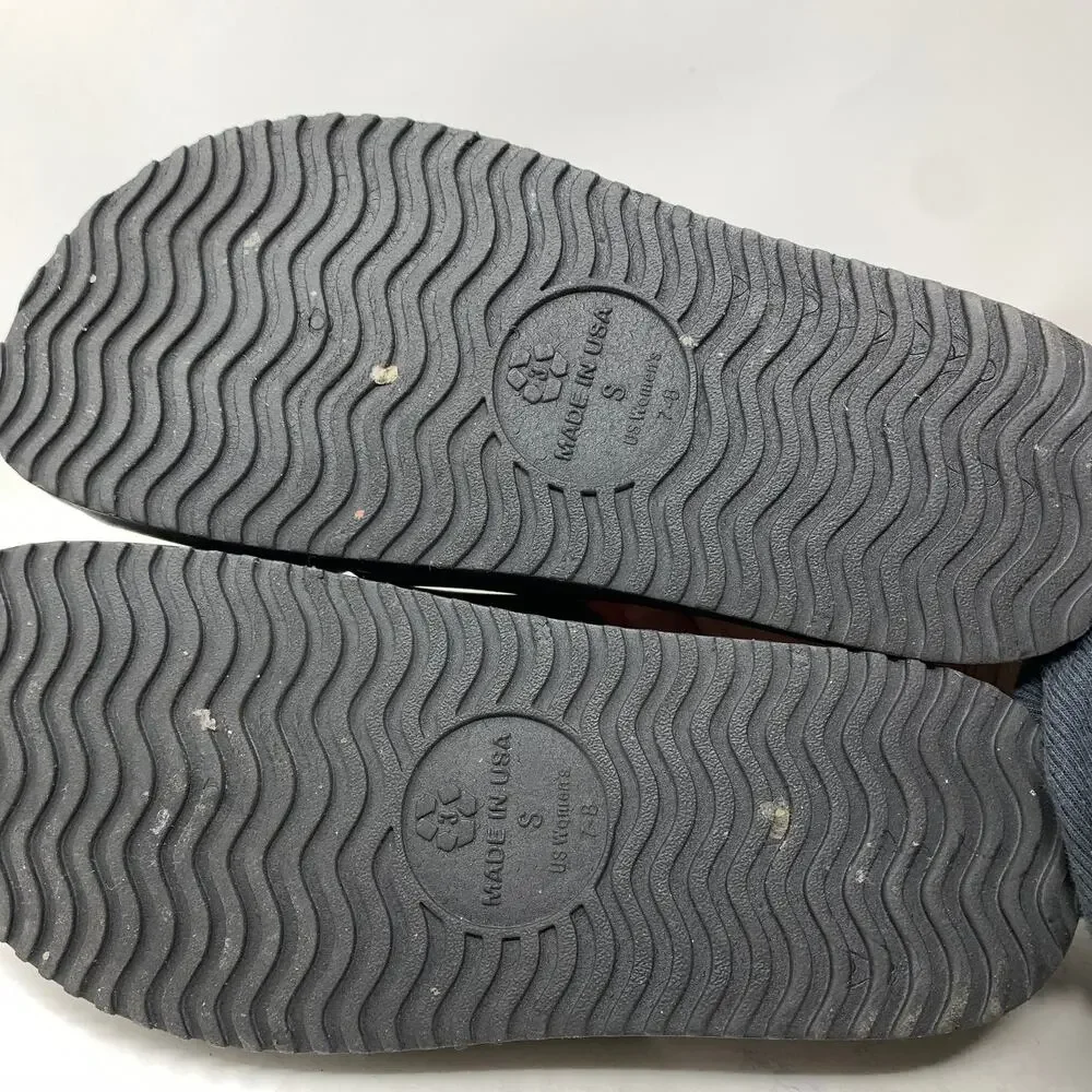 Oka B Slide Sandals Womens Size S US 7-8 Black Cross Strap